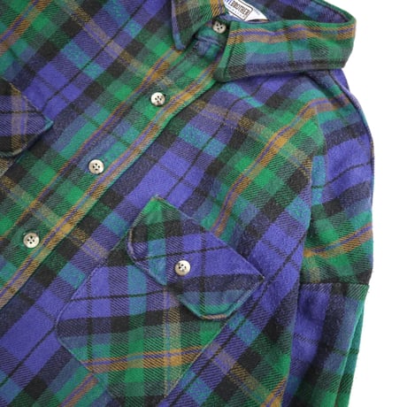 "Rare Size" 70's～ FIVE BROTHER Check Flannel Shirt 3XLサイズ USA製