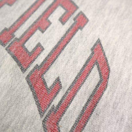 80's CHAMPION RW SWEAT "FAIRFIELD" 染み込み プリント Lサイズ USA製