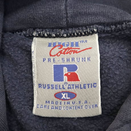 80's〜90's Russell Solid Sweat Parka XLサイズ USA製