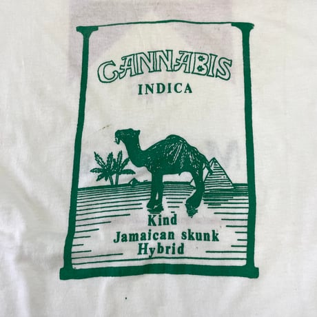 80's～ Fruit of the loom "Cannabis" "Marijuana" パロディ Tシャツ XLサイズ USA製