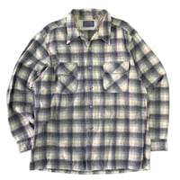 "Big Size" 70's Pendleton Wool Plaid Board Shirt XLサイズ USA製