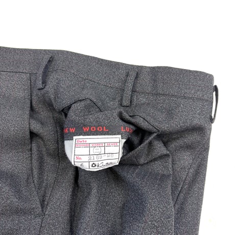 unknown 1tuck Wool Stripe Slacks (fits W30)