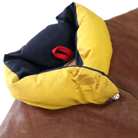 70's Rocky Mountain Featherbed ダウンベスト Yellow×Brown 11/12サイズ