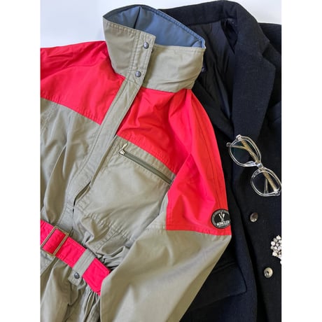 "Women's Size" 80's～ MONCLER "All in One" Nylon Ski Wear Jacket