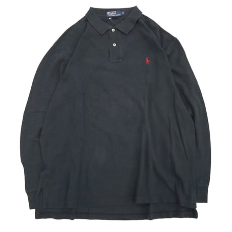 90's～ Polo Ralph Lauren "鹿の子" LS Polo Shirt XLサイズ