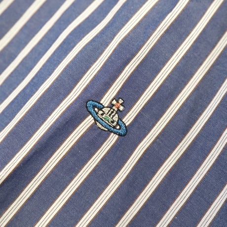 Vivienne Westwood MAN コットン ストライプ シャツ 46サイズ