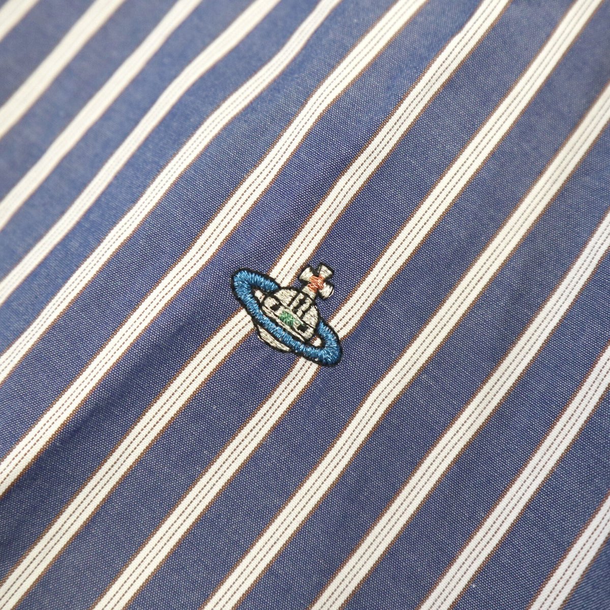 Vivienne Westwood MAN コットン ストライプ シャツ 46サイズ Vivienne Westwood MAN コットン ストライプ シャツ 46サイズ