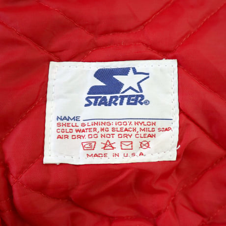 ～90's STARTER "RED SOX" サテン スタジアム ジャケット XLサイズ USA製