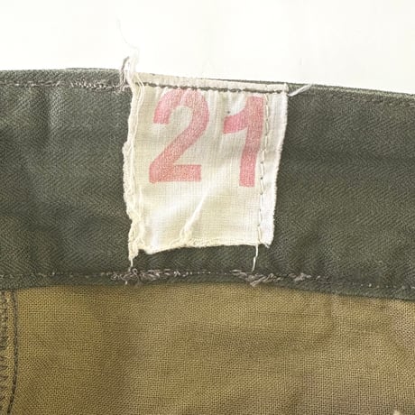 60's French ARMY "M-47" HBT Cargo Pants 21