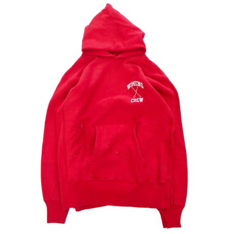 80's CHAMPION RW SWEAT PARKA 単色仕様 "STANFORD CREW" 両面 プリント Lサイズ USA製