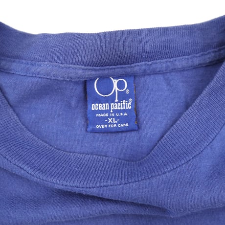 80's Ocean Pacific "Miss OP" プリント Tシャツ XLサイズ USA製