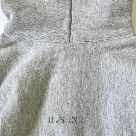 80's CHAMPION RW SWEAT PARKA "USN" "Stencil" Mサイズ USA製