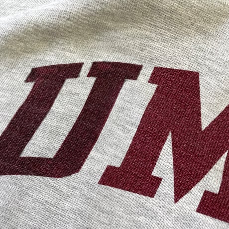 "Rare" 80's CHAMPION RW SWEAT PARKA "W face" "UMASS" "染み込み" Lサイズ