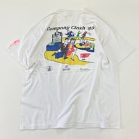 90's Hanes "Company Clash 93" 3面 プリント Pocket Tee XLサイズ USA製