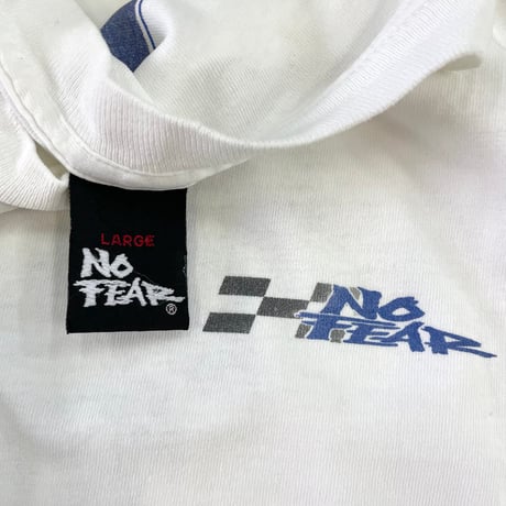 90's NO FEAR "THE OLDER I GET～" 両面 Tシャツ Lサイズ USA製