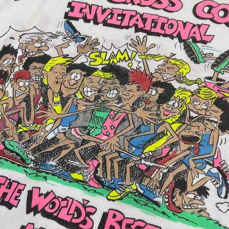 90's Reebok "Mt. SAC Cross Country Invitational～" "両面" Tシャツ USA製