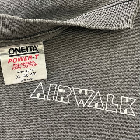 "Black Fade" ～90's ONEITA "AIR WALK" "両面" Tシャツ XLサイズ USA製