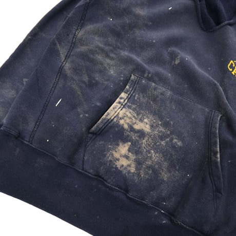 80’s CHAMPION RW SWEAT PARKA "両面プリント" Navy XLサイズ USA製