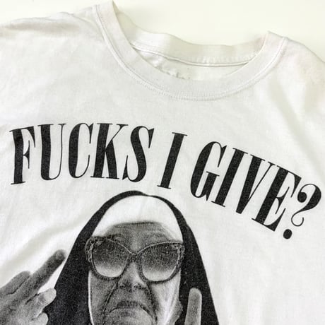 00's Spencers "Fucks I Give?" "Nun" Tシャツ XLサイズ