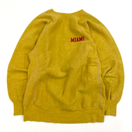 90's～ CHAMPION RW SWEAT "Over Dye" "MIAMI" 両面 プリント