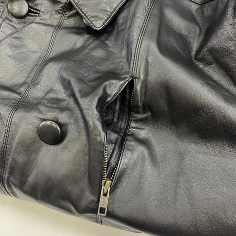 90's～ gross Cow Leather Half Coat