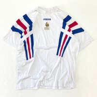 80's～90's Adidas "Les Bleus" Game Tee Shirt Lサイズ