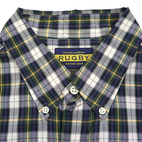 00's Ralph Lauren "RUGBY" Plaid Shirt XLサイズ