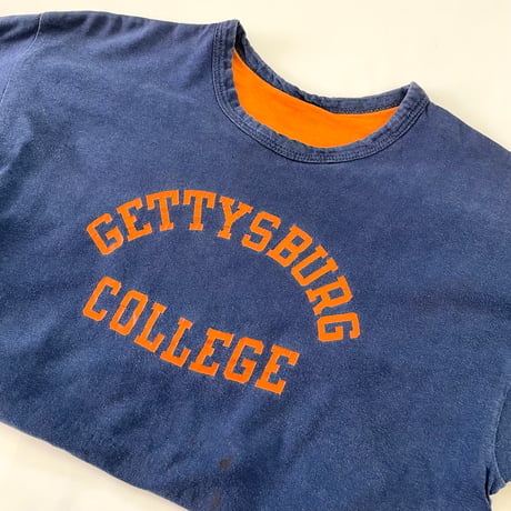 70's CHAMPION "GETTYSBURG～" Reversible Tee Lサイズ USA製