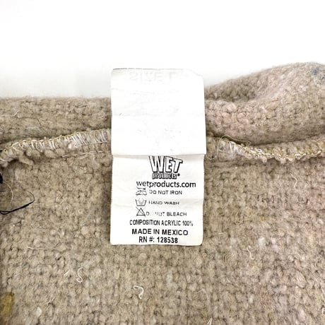 ～00's Baja Billy's "Full Zip" "Solid Beige" Baja Mexican Parka Lサイズ