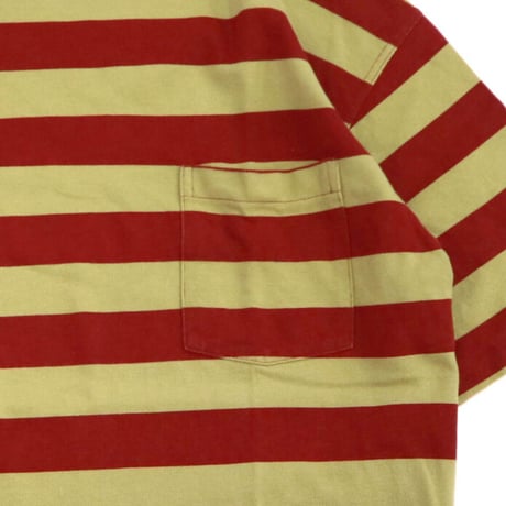 90's～ OLD GAP "鹿の子" Border Pocket Tee Mサイズ