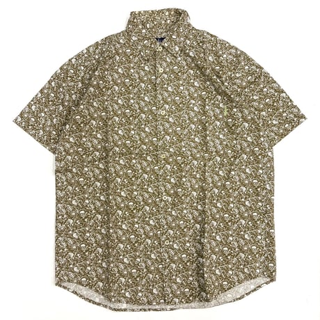 90's OLD STUSSY "Skull Pattern" Shirt Lサイズ USA製