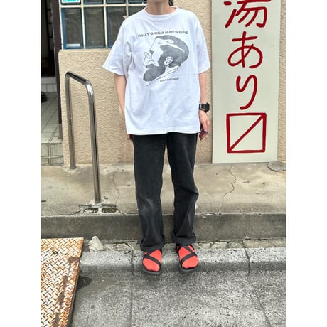 ～80's unknown "Sigmund Freud" 染み込み プリント カット地 Tシャツ