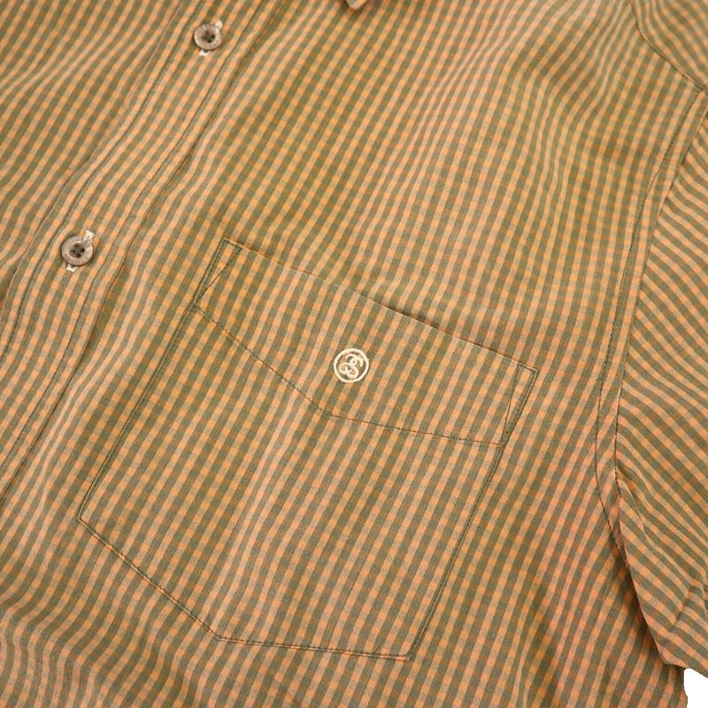 90's~00's OLD STUSSY ギンガム チェック シャツ Mサイズ INDIA 90's~00's OLD STUSSY ギンガム チェック シャツ Mサイズ INDIA