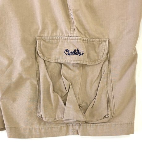 "Rare" 90's Chocolate Skateboards "Rip Stop" Cargo Short Pants W36 USA製