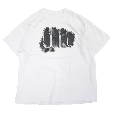 80's～90's unknown "FIST" プリント Tシャツ