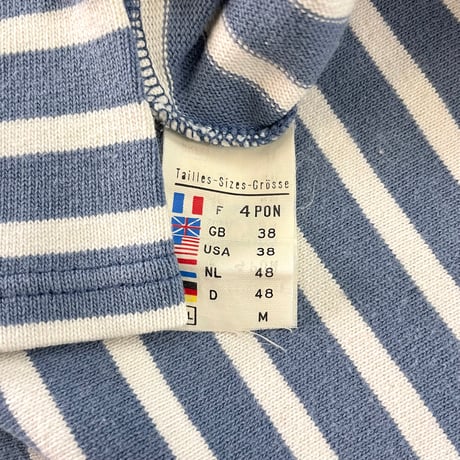 Saint James "Ouessant" Border Shirt Mサイズ FRANCE製