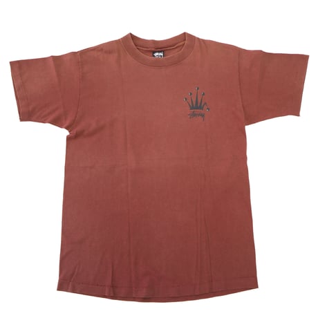 80's～90's OLD STUSSY 黒タグ "CROWN" Tシャツ Lサイズ USA製