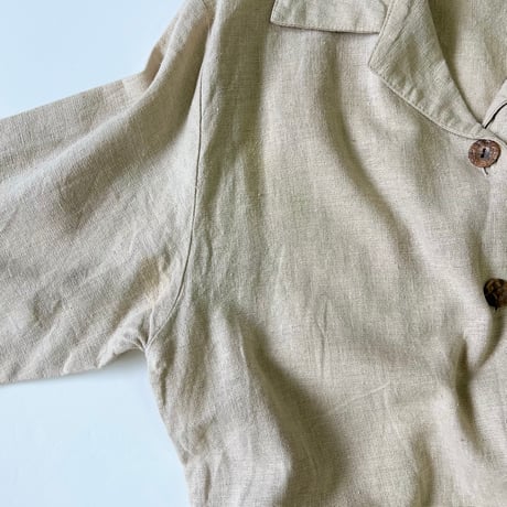 "Women's" ～00's Marla Kim Set Up Linen Shirt and Pants