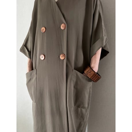 90's～ Liz Claiborne Long Double Jacket One Piece