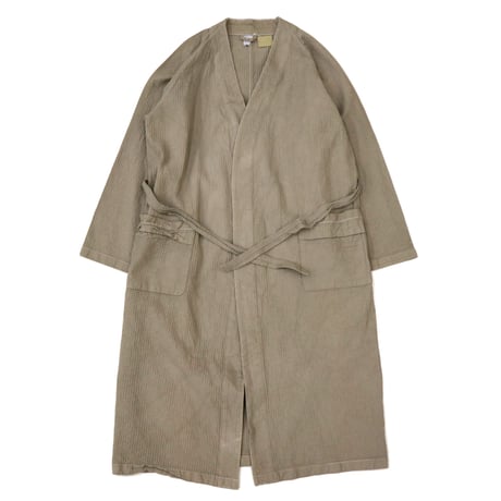 80's Italian ARMY Hospital Gown Coat "Over Dye" Beige
