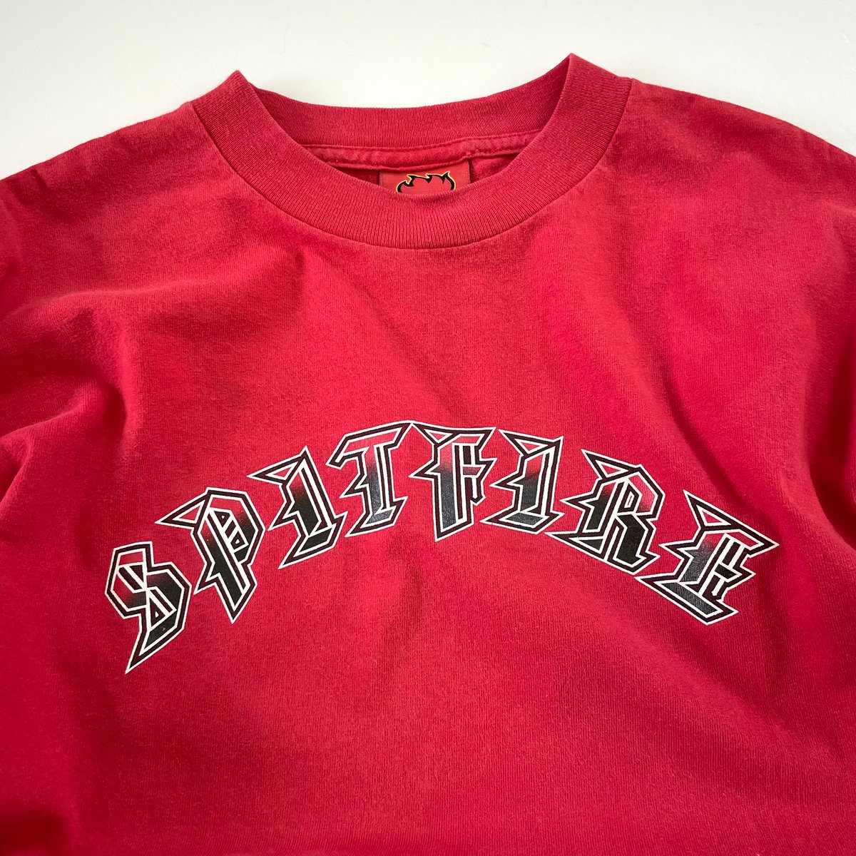 90s！希少！SPIT FIRE 鬼フェード ロンT ボロ 袖プリントあり