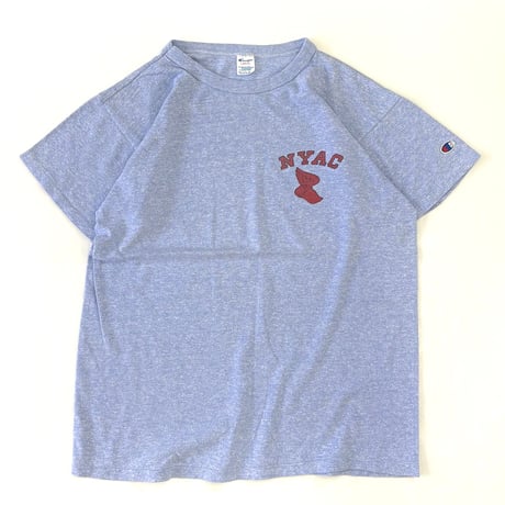 80's CHAMPION "NYAC" "Wingfoot" "Water Print" Tシャツ Lサイズ USA製