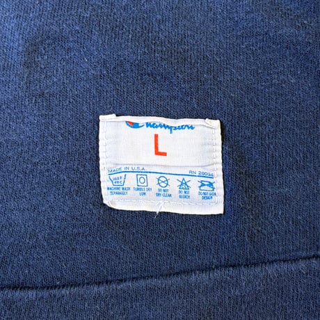 80's CHAMPION "EAU CLAIRE" "両面" Football Tee Lサイズ USA製