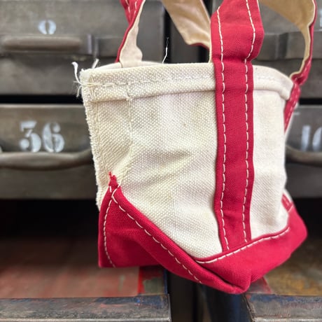 "Rare" "Mini" ～90's L.L. Bean "1色タグ" BOAT AND TOTE Canvas Bag