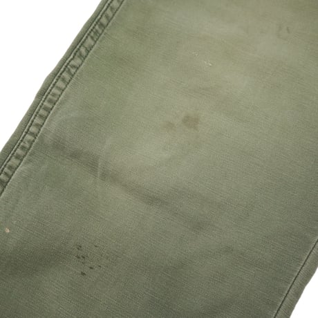 60's US ARMY "アルミジップ" Baker Pants Utility Trousers W30