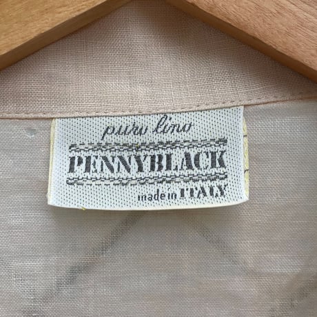 80's～ Penny Black Linen SS Shirt Jacket ITALY製