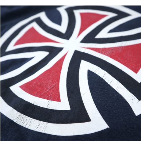 00's INDEPENDENT "IRON CROSS" プリント LS Tシャツ