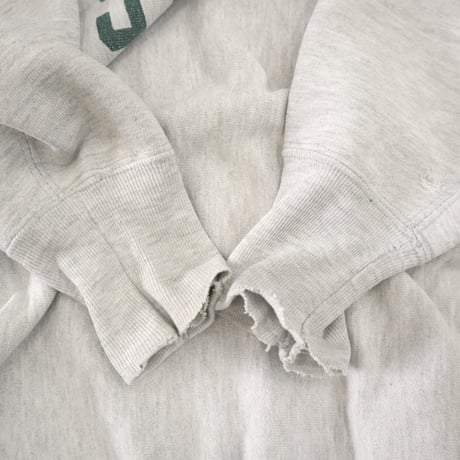 80's CHAMPION RW SWEAT "MICHIGAN STATE" 染み込み プリント Lサイズ USA製