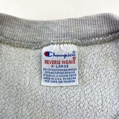 90's CHAMPION RW SWEAT "ITHACA CREW" "両面" XLサイズ USA製