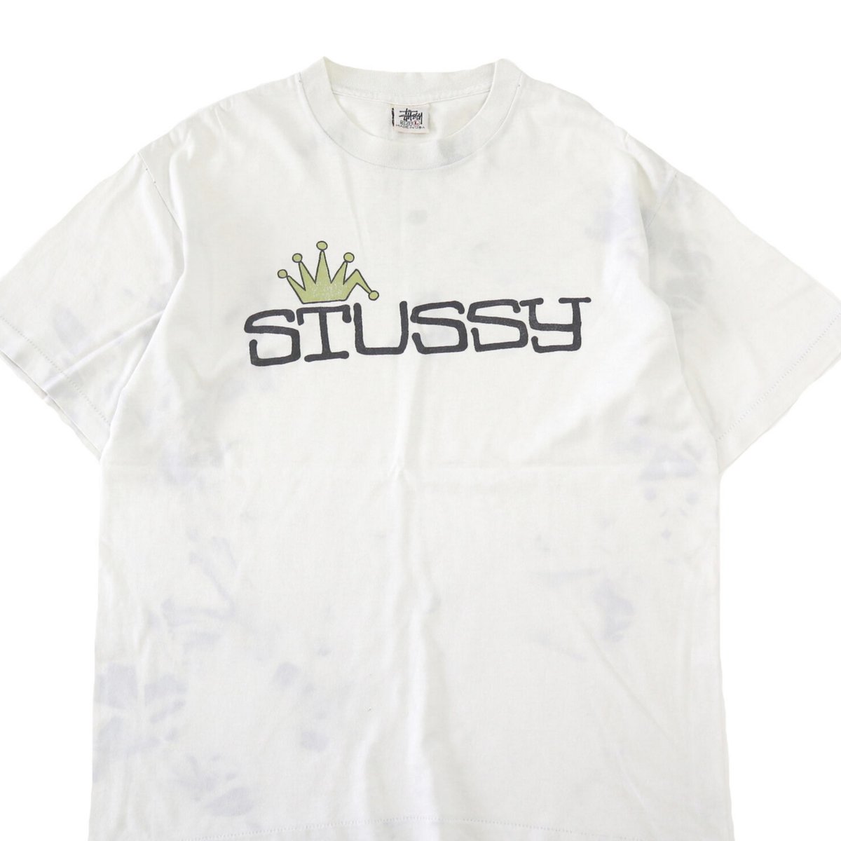 【STUSSY】90s old stussy ベースボールTシャツ 白 M